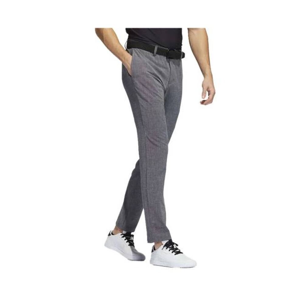 Adidas Mens Crosshatch Black Golf Pants Size 30X32 Activewear Athleisure Outdoor